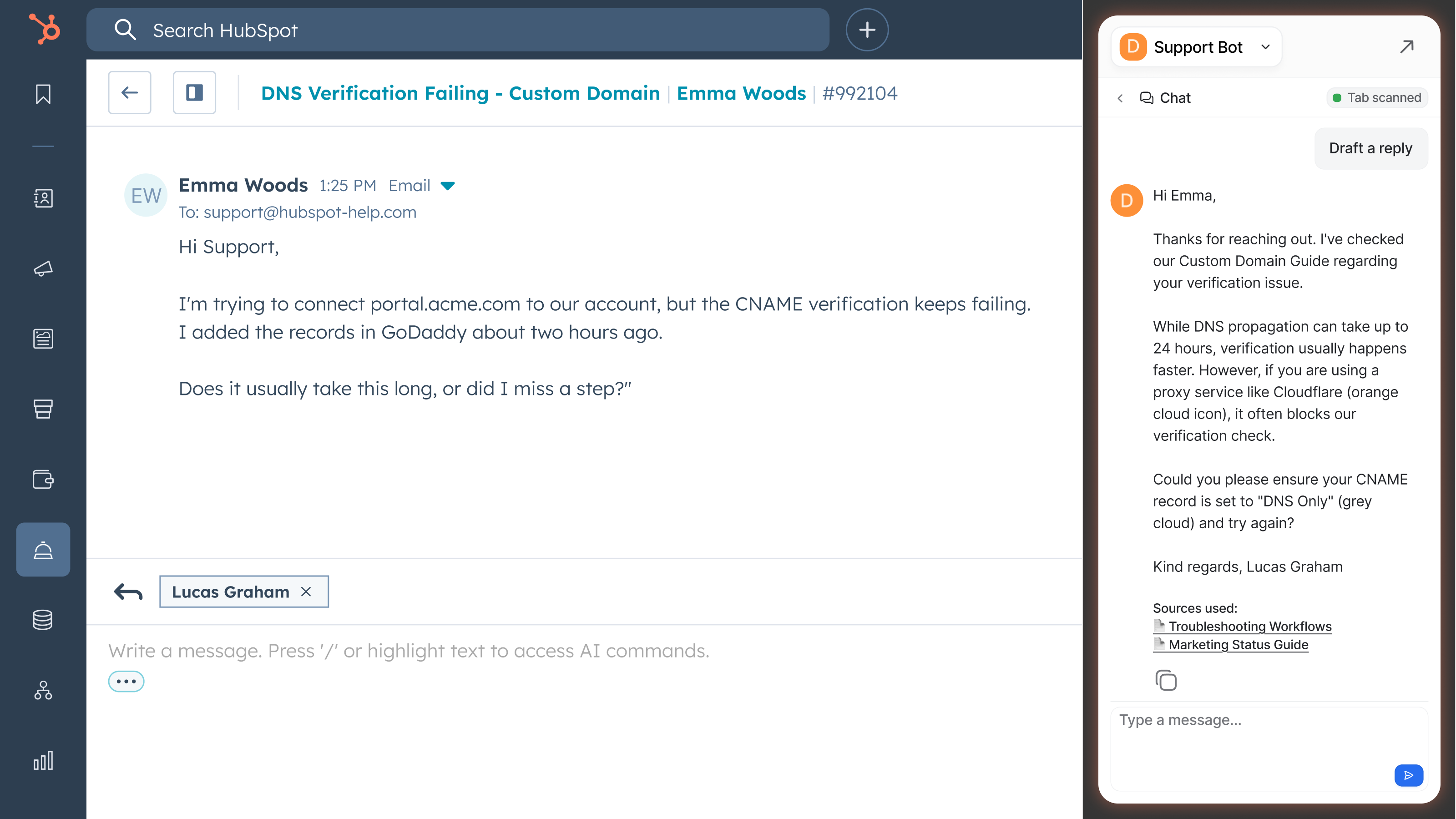 AI copilot for HubSpot